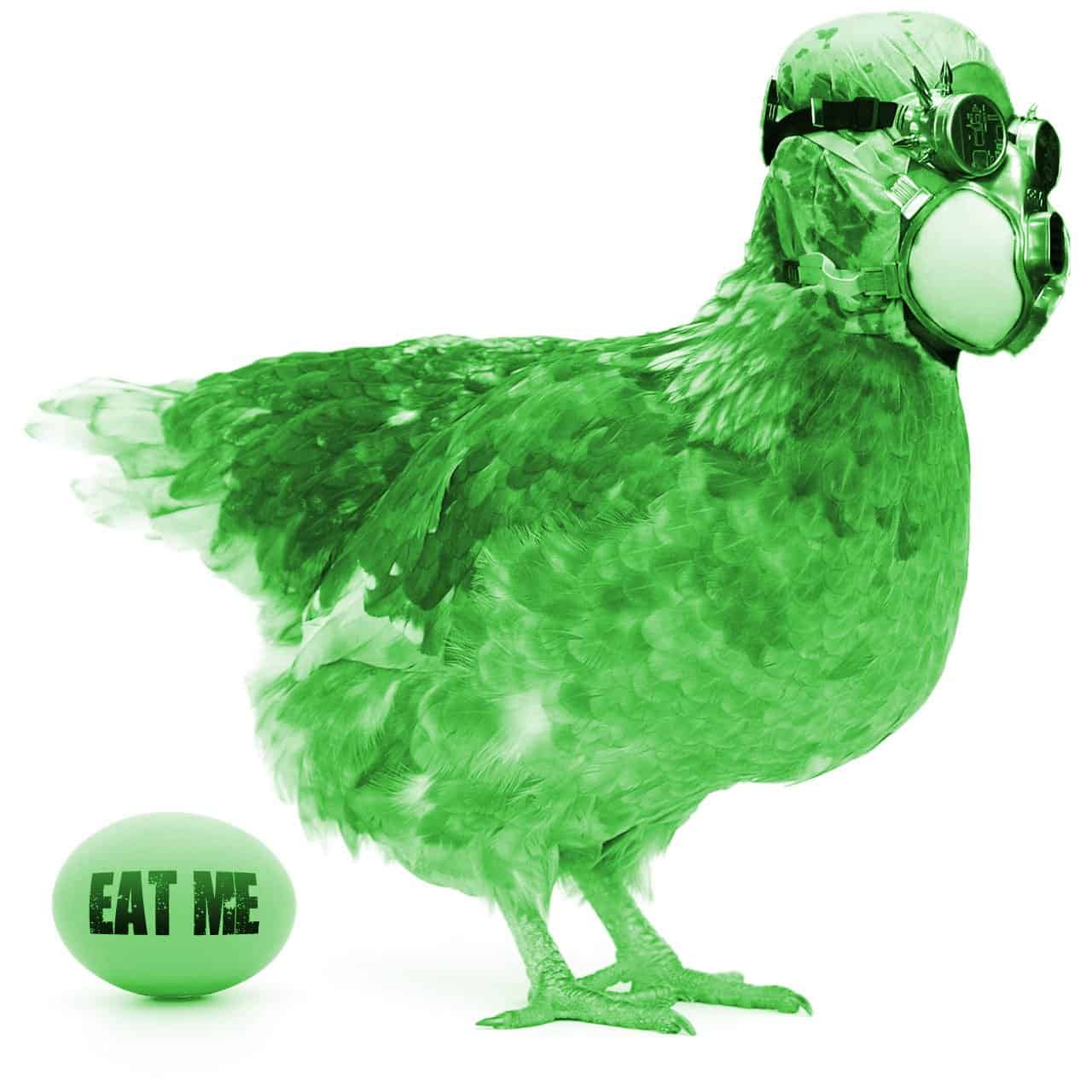 Green eggs for easter